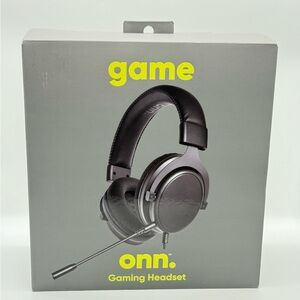 ONN Gaming Headset  Adjustable Headband Boom Microphone  PC Mac